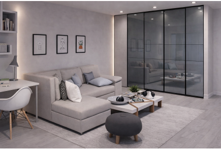 фото: Встроенный шкаф-купе В38