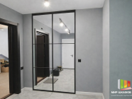 Гардеробная в черном матовом цвете фото: Гардеробная в черном матовом цвете